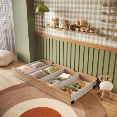 Imagem de Baú Auxiliar Infantil Mick MDF Mobikasa