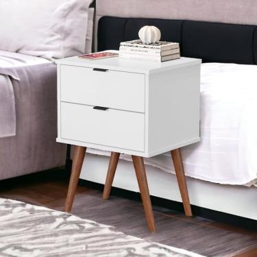 Imagem de Mesa de Cabeceira JB 1818 Branco Bechara