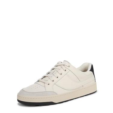 Imagem de Vince Tênis masculino Wilder Court, Couro costeiro branco/seixo, 38