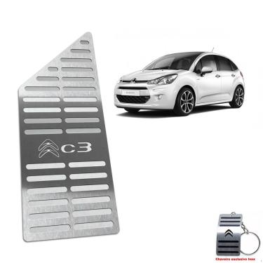 Imagem de Descanso De Pé Citroen C3 2013 Até 2020 Aço Inox