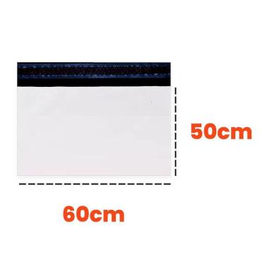Imagem de Saco Plástico Com Lacre Para Envio  60X50 Kit 20