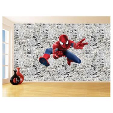 Imagem de Papel De Parede 3D Heróis Página Quadrinhos Hq 3,5M Nhma147