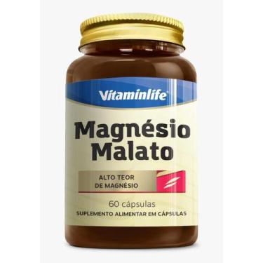 Imagem de Magnésio Malato Vitaminlife Alta Concentração 260mg 60 Cápsulas