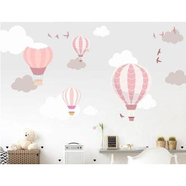 Imagem de Adesivo de Parede Infantil Balão Rosa - Decoração Criativa - no-brand