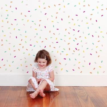 Imagem de Adesivo de Parede Confete Colorido - 240 Unidades - no-brand