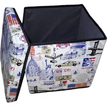 Imagem de Puff Baú OrganiBox 36x39x36, EUA