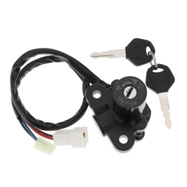Imagem de SING F LTD Chaves de bloqueio do interruptor de ignição compatíveis com Yamaha YZF R1 R6 MT-01 FJ09 FZ09 XT660 FZ6R U8 2 plugues 4 pinos