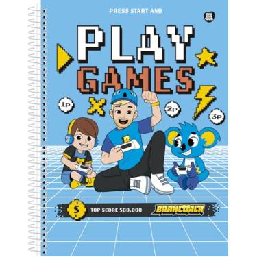 Imagem de Caderno Universitário Animativa, 1 matéria, 80 folhas, Capa Dura, Brancoala/Mundo da Vivi,Pacote com 4