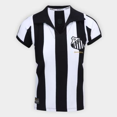 Imagem de Camisa Santos 1963 Listrada Retrômania Feminina-Feminino