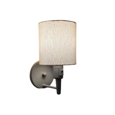 Imagem de Arandela Cilíndrica Md-2030 Cinza Com Liga e Desliga Cupula Linho Bege - Bivolt