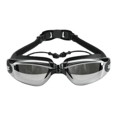 Imagem de Oculos de Nataçao Protetor Ouvido Auricular Mergulho Antiembaçamento Lente Proteçao UV Piscina Mar Ajustavel