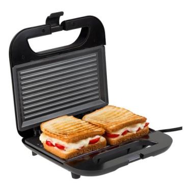 Imagem de Sanduicheira E Grill Elétrico Antiaderente 750w Good&go Cor Preto - Go