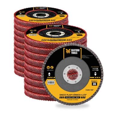 Imagem de Disco Flap 4.1/2 GR 36 Fasterr Com 20 Unidades