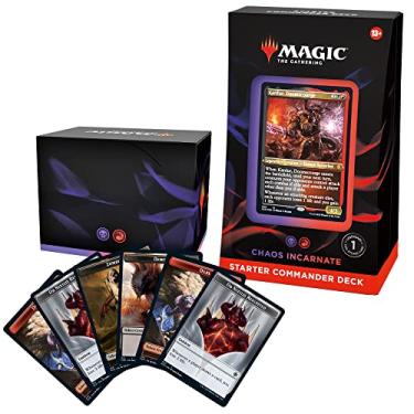 Imagem de Magic: The Gathering Starter Commander Deck - Chaos Incarnate (Black-Red) | Ready-to-Play Deck for Beginners and Fans | Ages 13+ | Collectible Card Games