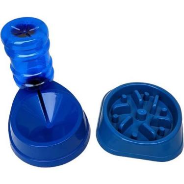 Imagem de Comedouro Lento Educador Para Cães e Gatos Comilão Labirinto Anti-Obes