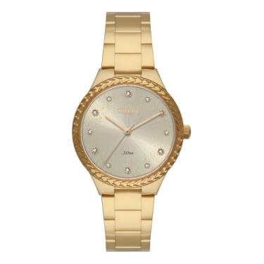 Imagem de Relógio Orient Feminino Quartz FGSS0247 C1KX - Dourado e Mostrador Champagne Aço PVD Sunburst com Cristais