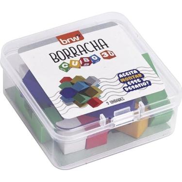 Imagem de Borracha Decorada, BRW, Cubo 3D, Sortido, Display com 6