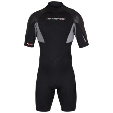 Imagem de Henderson Short masculino Thermoprene Pro com zíper traseiro de 3 mm, preto, M