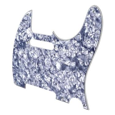 Imagem de RiToEasysports Pickguard de Guitarra Elétrica, Placa Protetora de Pvc Durável para Telecaster Tl, Placa Protetora para Prática e Desempenho de Guitarrista (GQ232 Cinza Pérola)