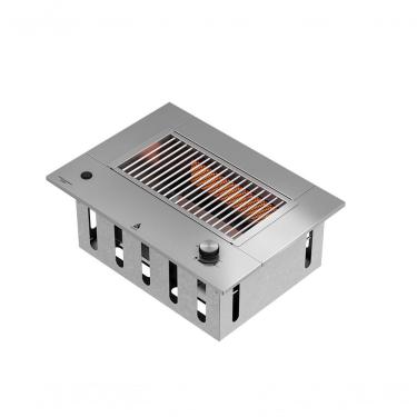 Imagem de Churrasqueira A Gas De Embutir Dxx300 Compact Dinoxx Grelha Uruguaia Em Inox - Glp