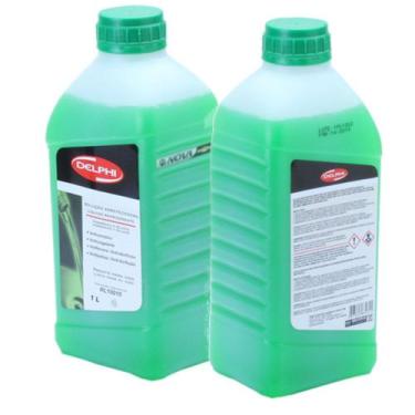 Imagem de 2 Litros Aditivo De Radiador Diluido Verde Delphi Kit1196
