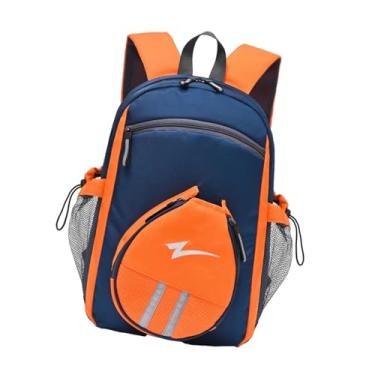 Imagem de YIJU Mochila de tênis de mesa, bolsa de tênis, multifuncional, profissional, espaçosa, bolsa de transporte para raquete, para mulheres, homens, atletas, Azul