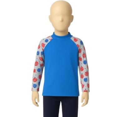 Imagem de Blusa Termica Infantil Básica WLS Modas Manga Longa Estampada Proteção