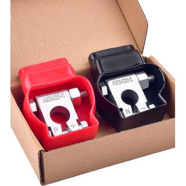 Imagem de Conectores de terminal de bateria WRDLOSY Military Spec com tampas