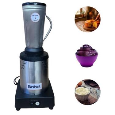 Imagem de Liquidificador Industrial 2 Litros Baixa Rotação Em Aço Inox Bivolt Br