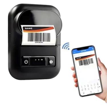 Imagem de Mini Impressora térmica de etiqueta adesiva Bluetooth 40mm adesivos re