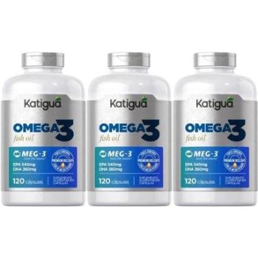 Imagem de Kit 3X Omega 3 Meg-3 - 120 Cápsulas - Katiguá-Masculino