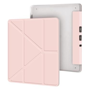 Imagem de Akacy Capa protetora de couro TPU para Kindle Scribe 10,2 polegadas modelos 2022 e 2024 com suporte de caneta com função hibernar/despertar automática (14)