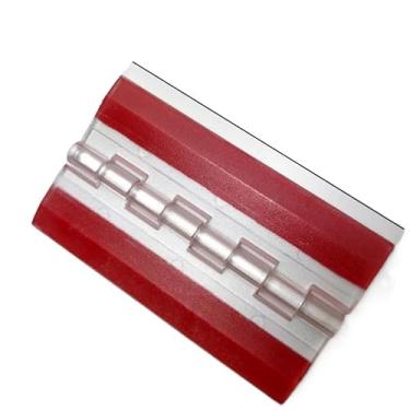 Imagem de Dobradiças de piano de acrílico transparente, dobradiças dobráveis autoadesivas para armários/aquários/móveis | Kit de dobradiça transparente reutilizável com suporte adesivo (65 × 40 mm)