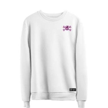 Imagem de Blusão Moletom Rock And Roll Masculino e Feminino Personalizado sem Capuz gola Redonda-Unissex