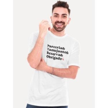Imagem de Camiseta Reserva Masculina Parceria Branca-Masculino