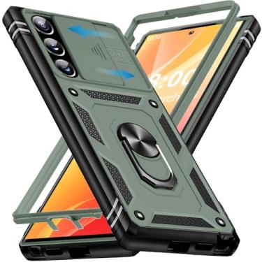 Imagem de Giyer Capa protetora para Samsung Galaxy S23 Ultra com protetor de tela, à prova de choque, à prova de quedas, resistente e resistente, suporte de anel resistente, capa protetora para Samsung S23