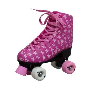 Imagem de Patins Roller Estrelas - Cyclone, Rosa, 37