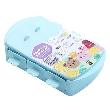 Imagem de Molde de silicone para sorvete, moldes pequenos para picolé - Moldes pop,6 cavidade antiaderente fácil liberação reutilizável forma animal bonito molde de barra de sorvete para sorvete Shakven