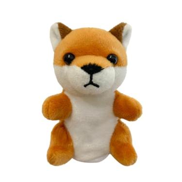 Imagem de Shakven Fantoches de animais, fantoches de mãos de animais para crianças - Fantoches de animais que contam papéis - Fantoches de dedo de esquilo fantoches de mão de raposa de pelúcia macia para