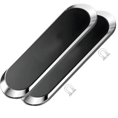 Imagem de KIT 2x Suporte Magnético para Celular Veicular – Base Adesiva 3M, Ultra Firme, Compatível com Todos os Celulares/GPS/Universal/Porta objetos Metálicos - Compacto E Resistente. (2)