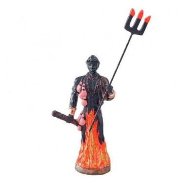 Imagem de Escultura Exú Orixá 17 Cm Em Resina - Lua Mística - 100% Original - Lo