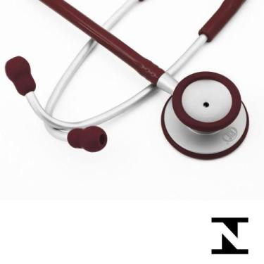 Imagem de Estetoscópio Duplo Vinho Profissional Com Garantia Bic - Bic - Best In