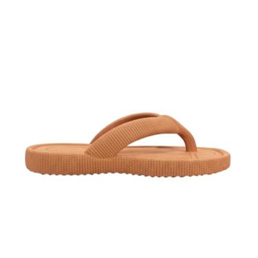 Imagem de Chinelo Feminino Verão Sandália Leve e Confortavél Rasteira Praia Moda (Caramelo, BR, Adulto, Faixa Numérico, 35, 36)