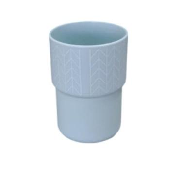 Imagem de Copo Para Enxague Bucal, Verde, Plástico PP, 50ml, Cilíndrico, 10cm x 8cm, Para Higiene Bucal em Banheiros e Consultórios