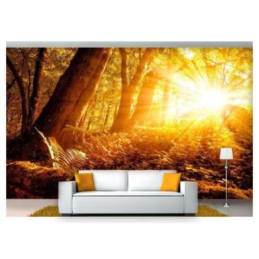 Imagem de Papel De Parede Floresta Natureza Árvores 3D 3M² Xna166 - Você Decora
