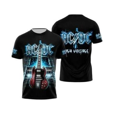 Imagem de Camiseta De Verão Para Homens Com Estampa De Banda De Rock, Gola Redon