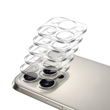 Imagem de Protetor de lente de câmera para iPhone 11 Pro Max de 6,5 polegadas e iPhone 11 Pro de 5,8 polegadas, vidro temperado 9H, transparente HD, antiarranhões, compatível com capas, não afeta fotos noturnas