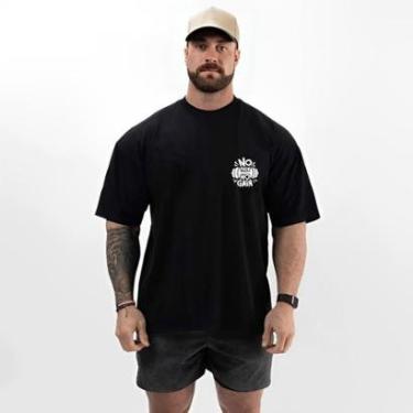 Imagem de Camiseta Masculina Oversized Academia Estilo Fitness Macia-Masculino