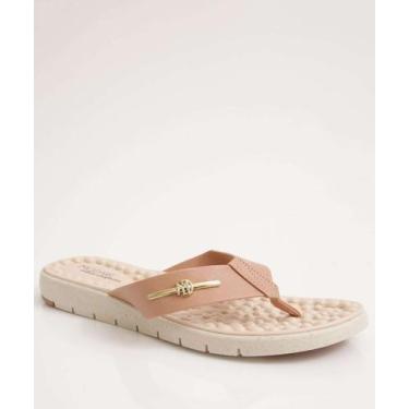 Imagem de Rasteirinha Feminina Conforto Modare 7162217-59172, Bege, 35