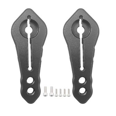 Imagem de 2Pcs Aluminum RC Clamping 25T Servo Horn Steering Clamping Arm for Traxxas TRX4 Axial SCX10 Tamiya 1/10 RC Crawler Truck(Black & Silver)